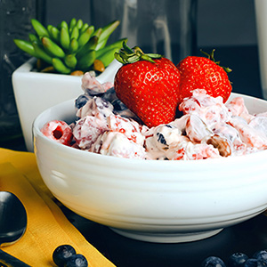 Berry Salad in Honey Mascarpone Dressing